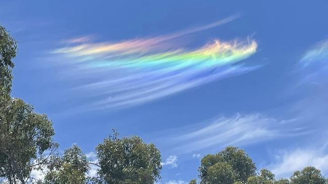 The amazing cloud delighted residents of the small farming community. Picture: Facebook/Lang Lefroy