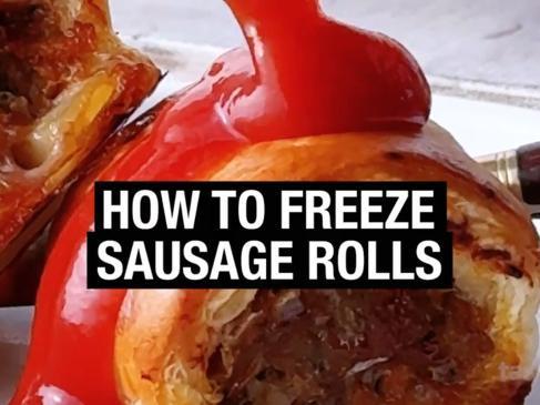 How to freeze sausage rolls
