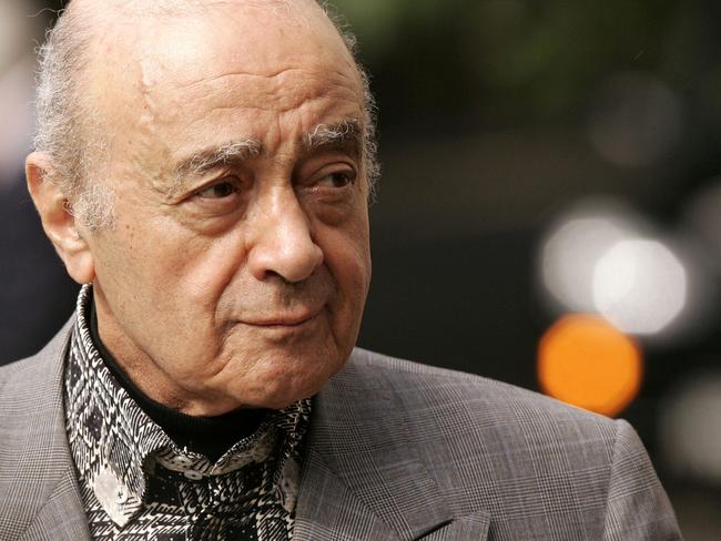 Mohamed Al-Fayed was a prominent figure in British life for decades. Picture: AFP