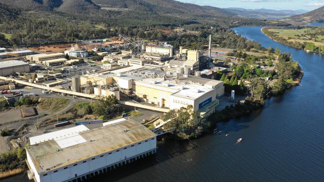 The Norske Skog paper mill at Boyer near New Norfolk.