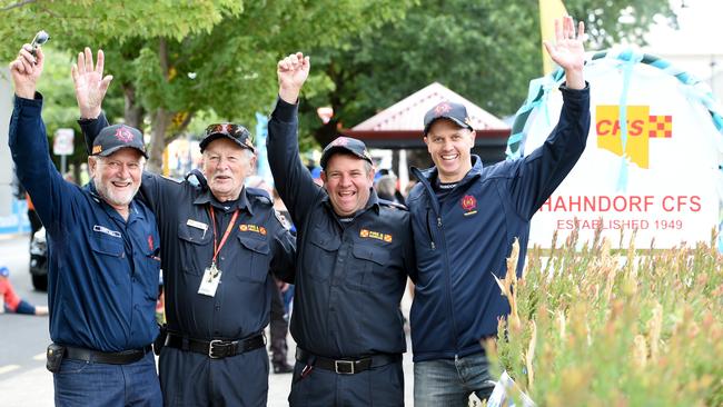 Hahndorf CFS volunteers Terry Hall, Ian Benjamin, Greg Liddle and Chris Hoffman. Picture: Tricia Watkinson