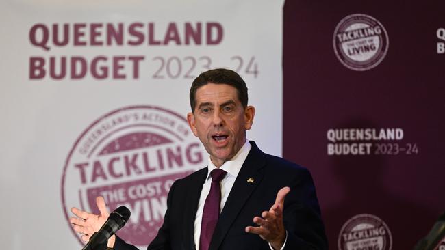 Queensland Treasurer Cameron Dick is delivering his fourth budget to parliament, earlier promising significant cost of living relief for struggling families. Picture: Dan Peled / NCA NewsWire