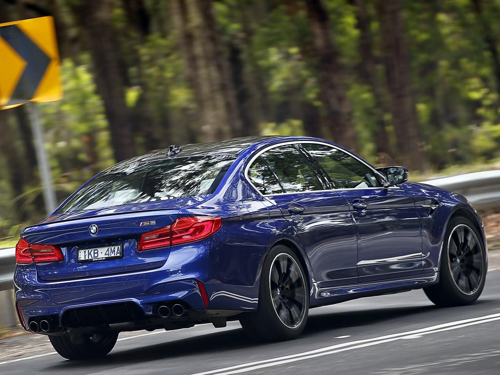 The twin-turbo V8 propels the M5 to 100km/h in just 3.4 seconds.