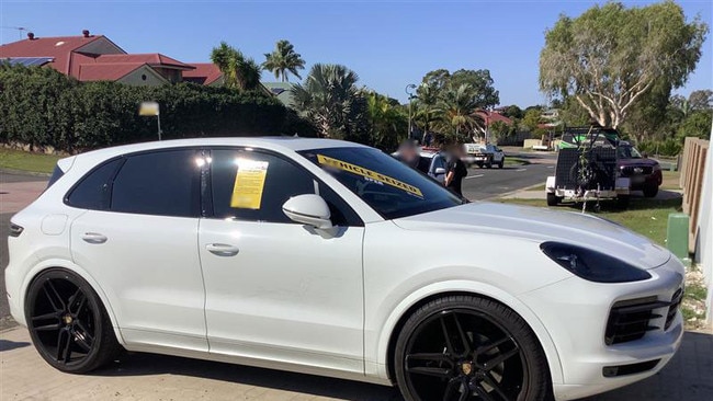 A Porsche seized over unpaid fines. Picture: Supplied