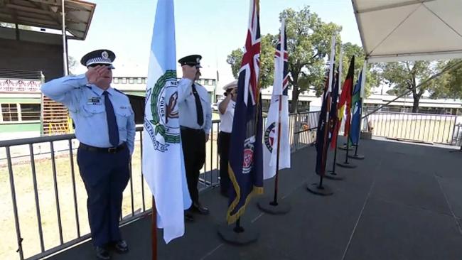 The public memorial service at Singleton Showground on Saturday. Picture: Supplied via NCA NewsWire