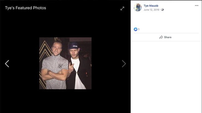 A Facebook page under the name Tye Mauob, which appears to use pictures of Dutch soccer player-turned-model, Thijs Bouma.