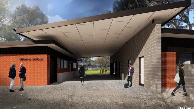 Planned Woodville High School upgrade.