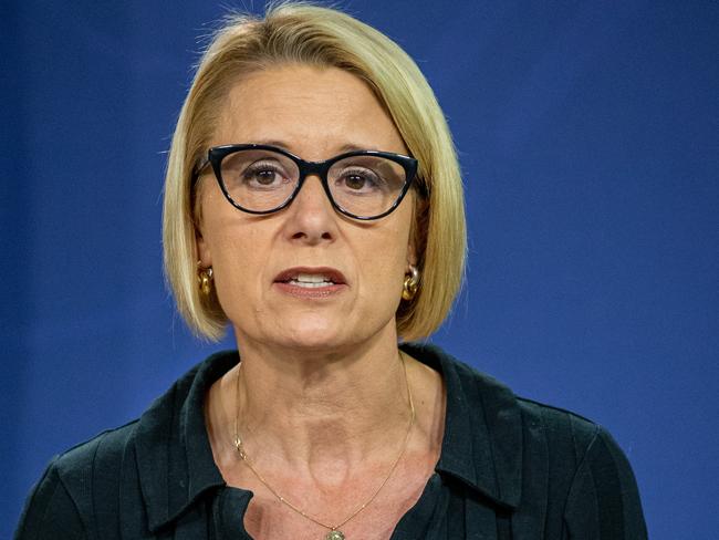 SYDNEY, AUSTRALIA - NewsWire Photos APRIL 28, 2022: Shadow Minister for Home Affairs & Government Accountability, Kristina Keneally addresses the media at the Commonwealth Parliament Offices in Sydney.Picture: NCA NewsWire / Christian Gilles