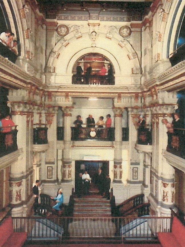 Interior of the Federal Coffee Palace in Melbourne’s CBD before it was renovated into a department store. Picture: State Library of Victoria.