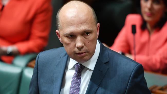 Peter Dutton: “This is a one-off arrangement that will not be available to any future illegal maritime arrival.” Picture: AAP