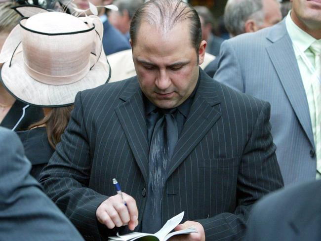 Tony Mokbel at Flemington racecourse.