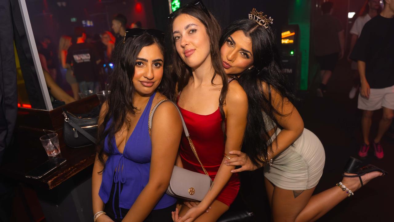 NIGHTSPOTTING: Veronica Bal, Vivien Celine Gnadt and Tamanna Dhillon at Cocktails Nightclub. Picture: Ricardo Lye.