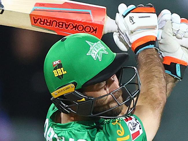 ADELAIDE, AUSTRALIA - JANUARY 22: Glenn Maxwell of the Stars bats during the Big Bash League match between the Adelaide Strikers and the Melbourne Stars at Adelaide Oval on January 22, 2020 in Adelaide, Australia. (Photo by Robert Cianflone/Getty Images)