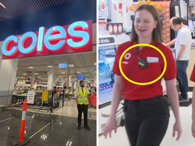 Coles introduces body cams in response to urgent need. Picture: Supplied