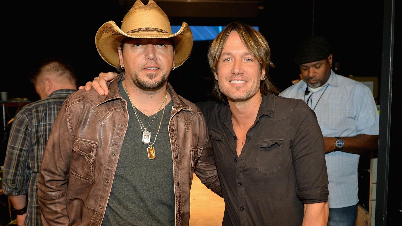 Jason Aldean and Keith Urban. Picture: Rick Diamond/Getty Images