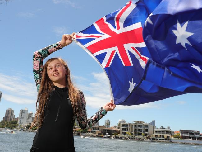 Izabella Williams from Coomera at Evandale Lakes. Picture: Glenn Hampson.