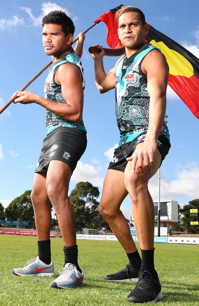 Port Adelaide’s Jake Neade and Dom Barry have been delisted.