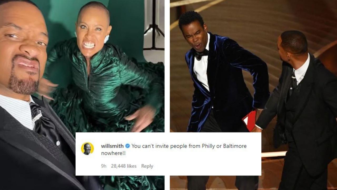 Will Smith responds to criticism of his violence on Instagram.