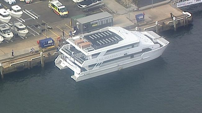 The woman collapsed aboard Lady Rose on Saturday. Picture: 7 News