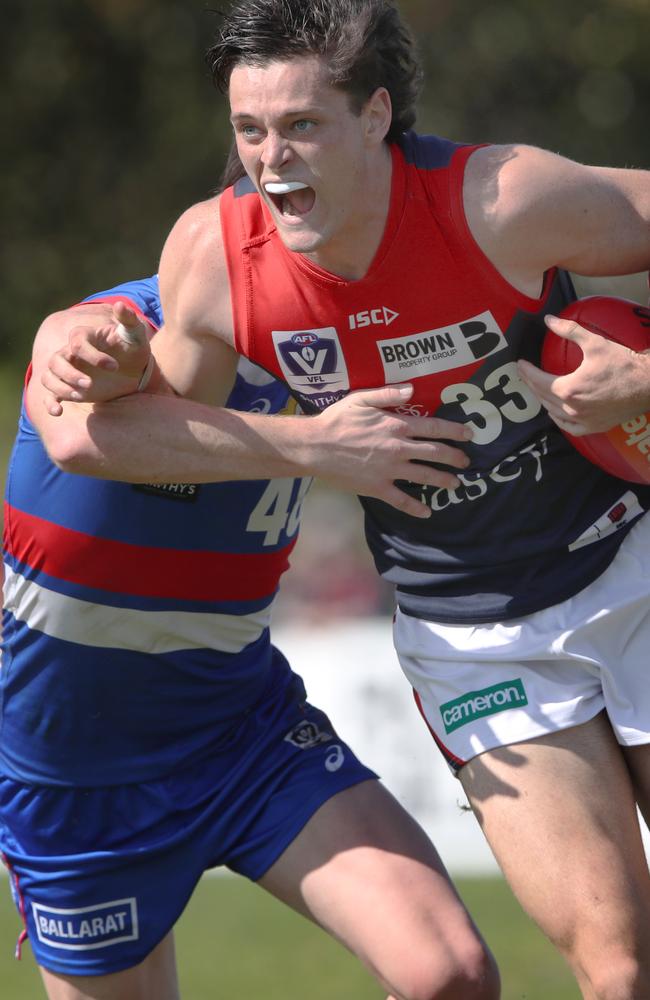 Kye Turner playing for Casey Demons. Picture: David Crosling