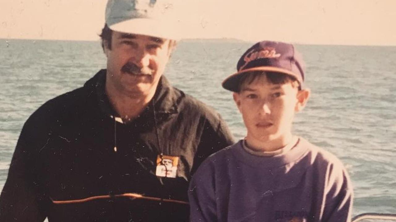 Ken Talbot and his son Liam. Picture Instagram @liamtalbotracing