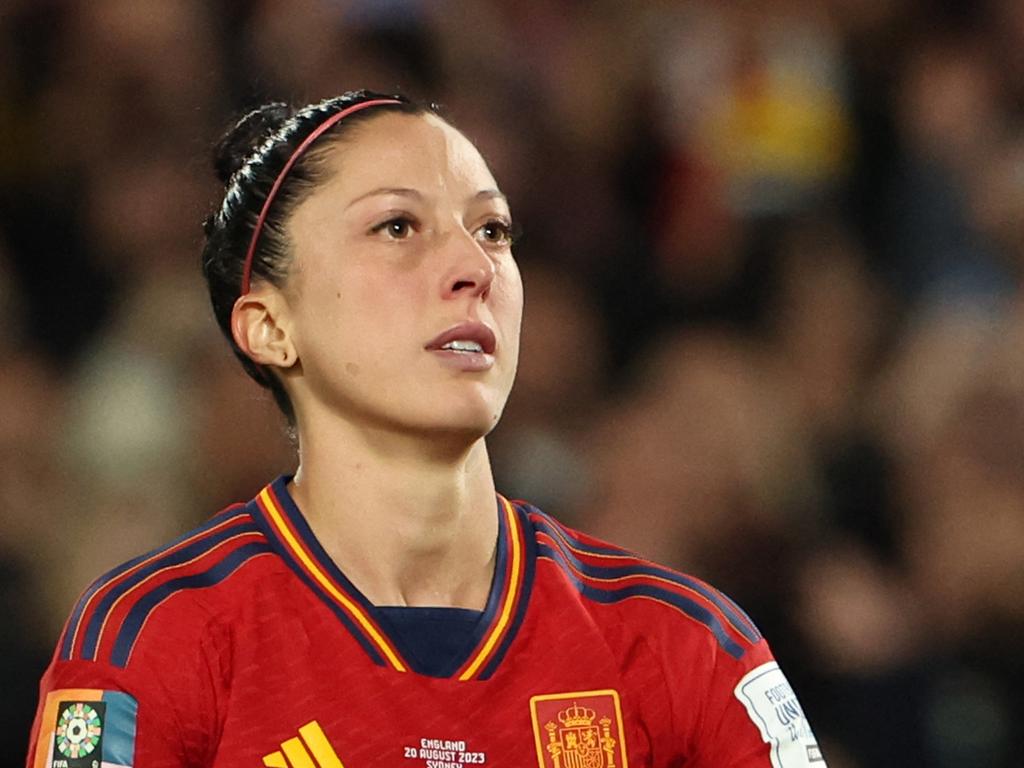 Spain's midfielder Jennifer Hermoso. (Photo by STEVE CHRISTO / JIJI PRESS / AFP)