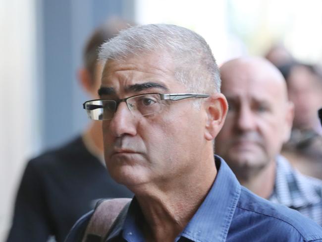 Bill Vlahos arriving at the Magistrate court on March 19. 2018. Picture: David Crosling