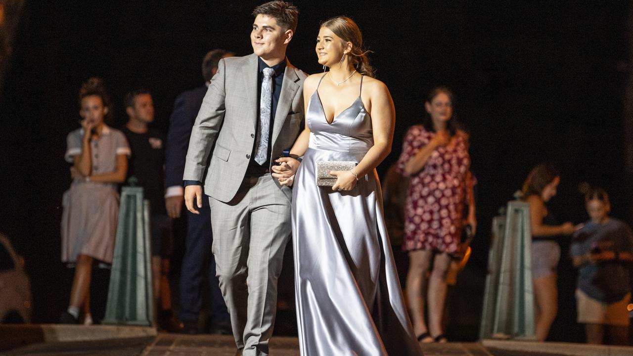 Callum Burke and partner Hannah Farrell at St Mary's College formal at Picnic Point, Friday, March 24, 2023. Picture: Kevin Farmer