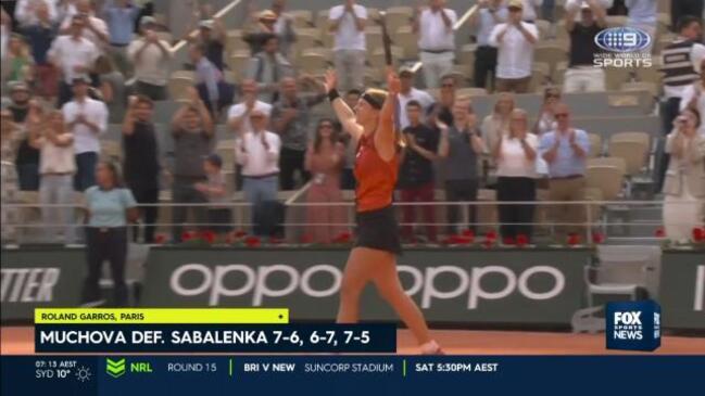 Muchova shocks Sabalenka to make first final