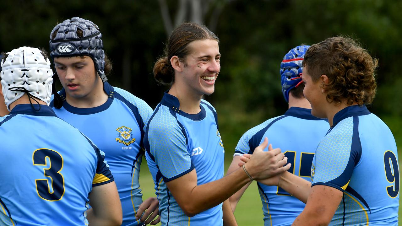 St Columban's College TAS First XV rugby match between St Columban's College and Cannon Hill Anglican College. Saturday April 23, 2022. Picture, John Gass