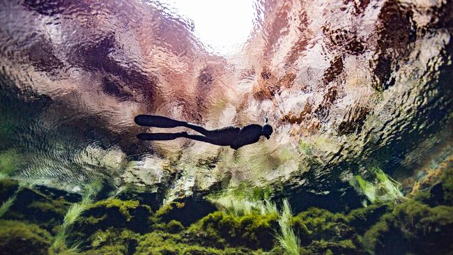 Mt Gambier's Kilsby Sinkhole. Picture: Jessie Cripps.