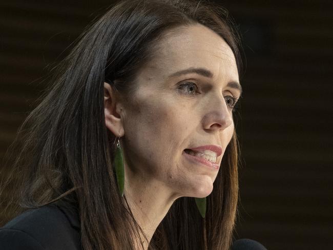 Prime Minister Jacinda Ardern during the Covid-19 response update with the Director general of Health, Dr Ashley Bloomfield at Parliament, Wellington. 12 August, 2020.  New Zealand Herald photograph by Mark Mitchell . Must Credit New Zealand herald.