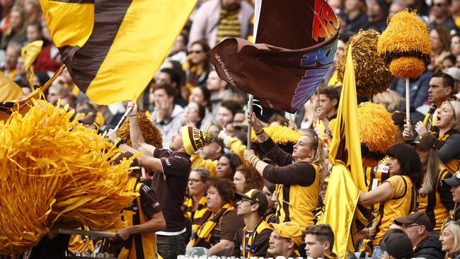 Victorian fans have been locked out of games since Melbourne’s latest Covid-19 outbreak. Picture: AAP Image/Daniel Pockett