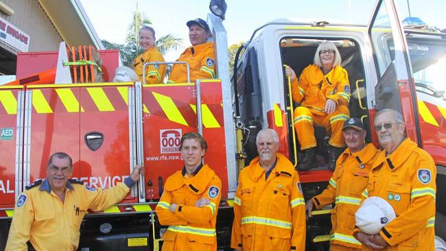 HAPPY 50TH: The Clunes Fire Brigade will open its doors on Sunday November 11 to cleebrate its 50th Birthday. Brigade captain Neville Battistuzzi (second on left in back of truck) said the while community is welcome to attend the party. Picture: Alison Paterson