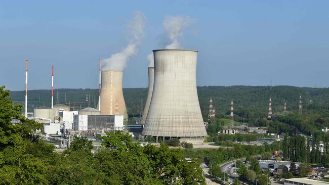 Uranium powers electricity plants such as this one in Belgium. Picture: AFP