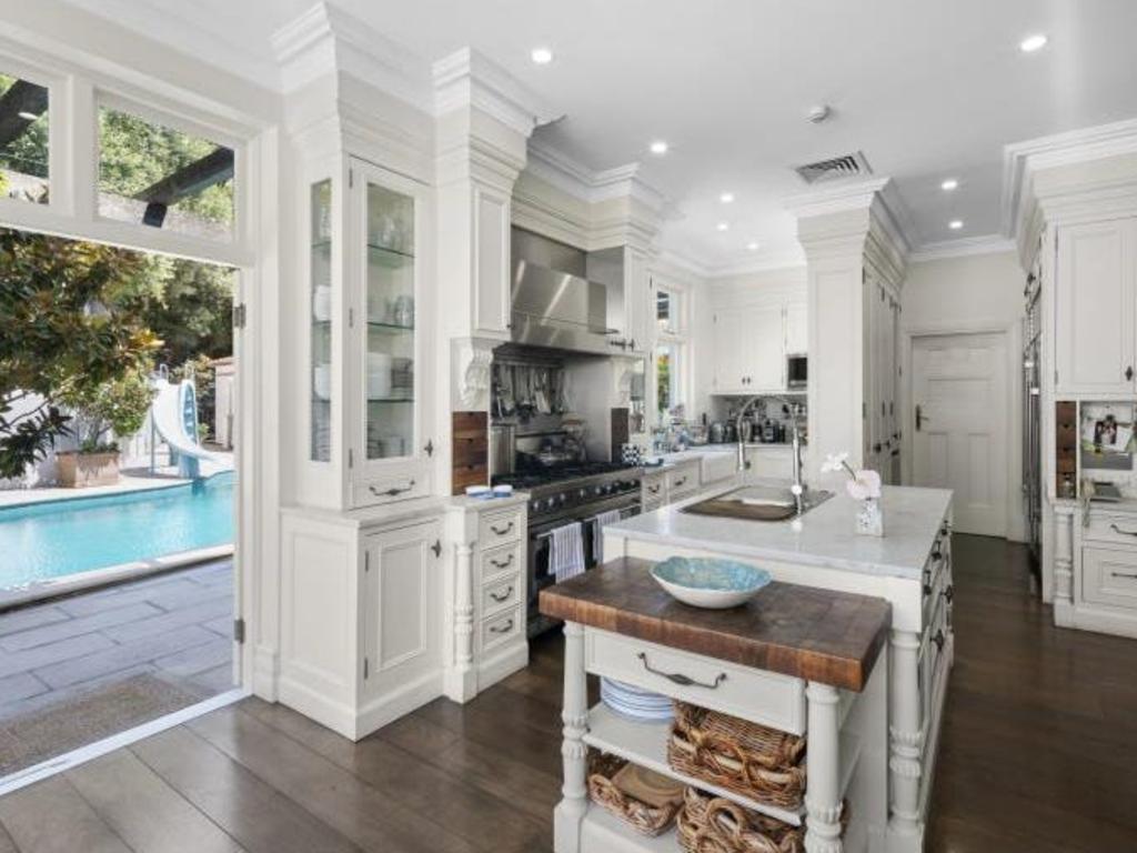 The Victorian style kitchen.