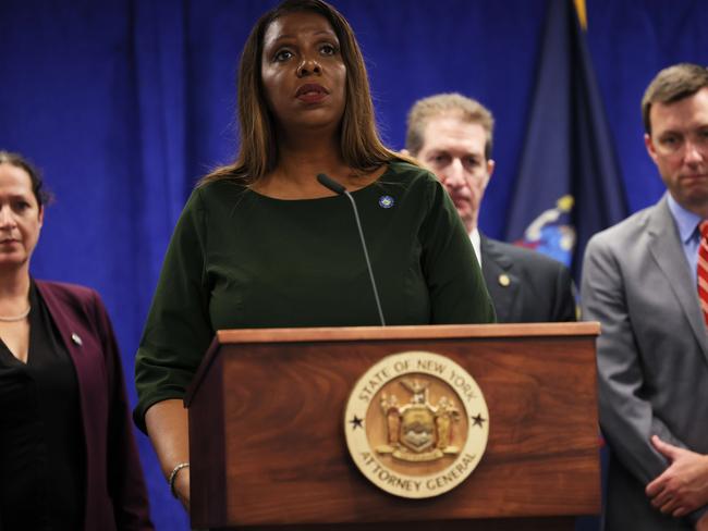 New York’s Attorney-General Letitia James is suing Donald Trump. Picture: Getty Images/AFP