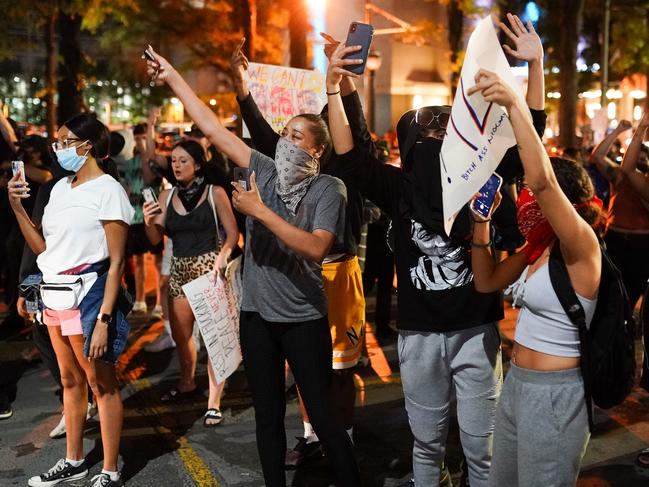 Across the country, protests have erupted following the recent death of George Floyd. Picture: Elijah Nouvelage