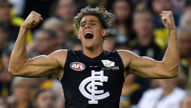 Charlie Curnow is young but has the potential to influence a game. Picture: Getty Images