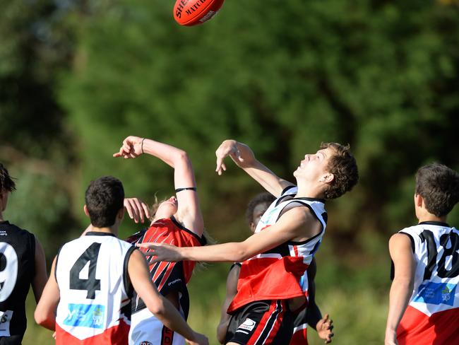 Eastern and Essendon District junior interleague. Picture: Lawrence Pinder