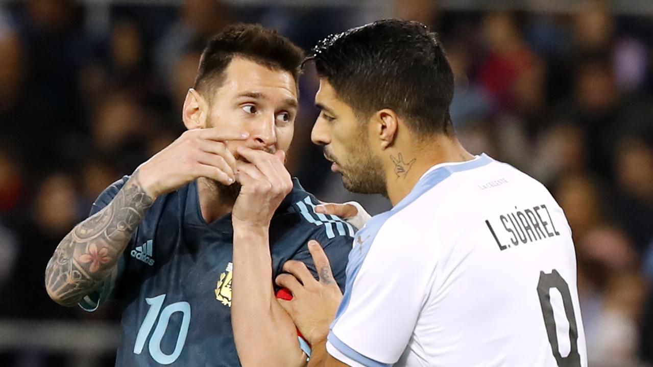 The Socceroos will face Lionel Messi’s Argentina and Luis Suarez’s Uruguay.