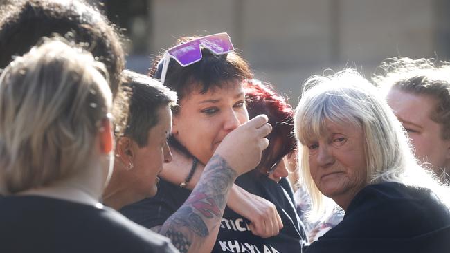 Maddison Butler mother of Khaylan after the sentence was handed down. Sentence for Daniel John Ridgers in relation to the manslaughter death of 10 month old Khaylan Shayne Butler. Picture: Nikki Davis-Jones