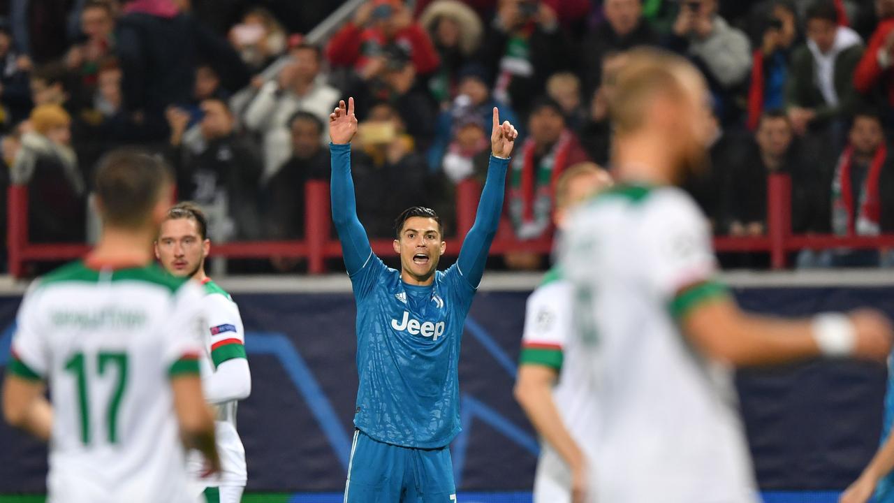 Ronaldo thought he’d scored a record-breaking goal in the Champions League, but a teammate nicked it at the last second.