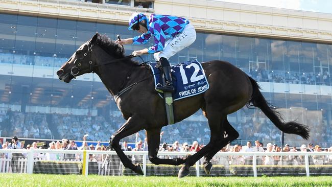 Pride Of Jenni won the All-Star Mile at Caulfield in March as part of a wonderful season that produced four Group 1 wins. Picture: Racing Photos via Getty Images.