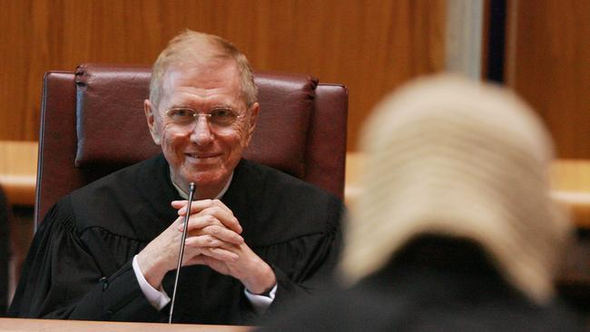 Michael Kirby at his farewell ceremony held in the High Court of Australia in April, 2009.