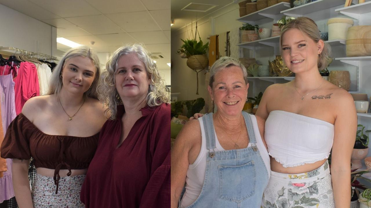 Shannon and Deborah McNeill, Shantina Boutique and Sue and Claudia Heath, Isabella's Jungle. Both businesses have opened in Yeppoon in the last couple of weeks.