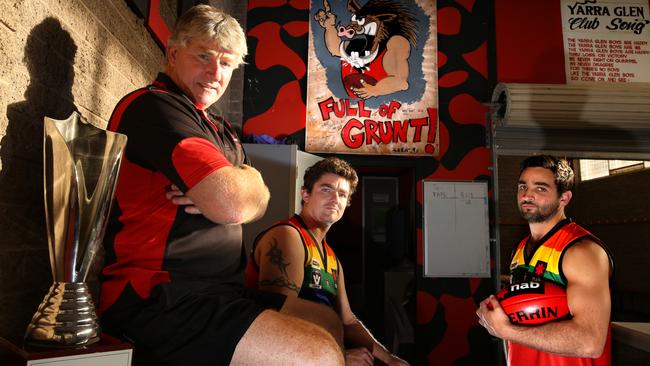 David Ball, with Andrew Cowan and Daniel French, prior to the 2016 Pride Cup. Picture: Stuart Milligan