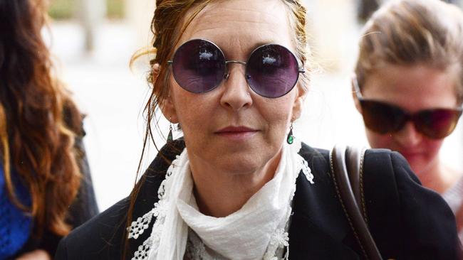 Midwife Lisa Barrett outside the Adelaide Magistrates Court. Picture: Brenton Edwards