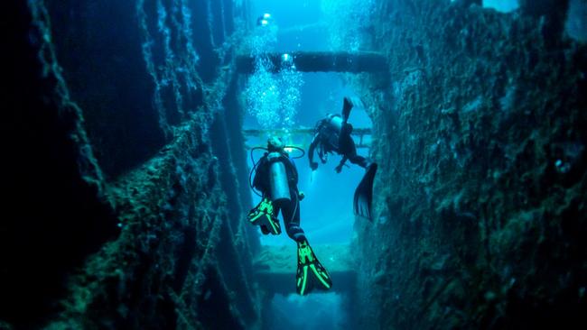 Diving the SS President Coolidge in Vanuatu.