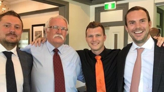 Shaun Hannay, Chris Hannay, Jeff Horn and Daniel Hannay. Picture: Supplied.